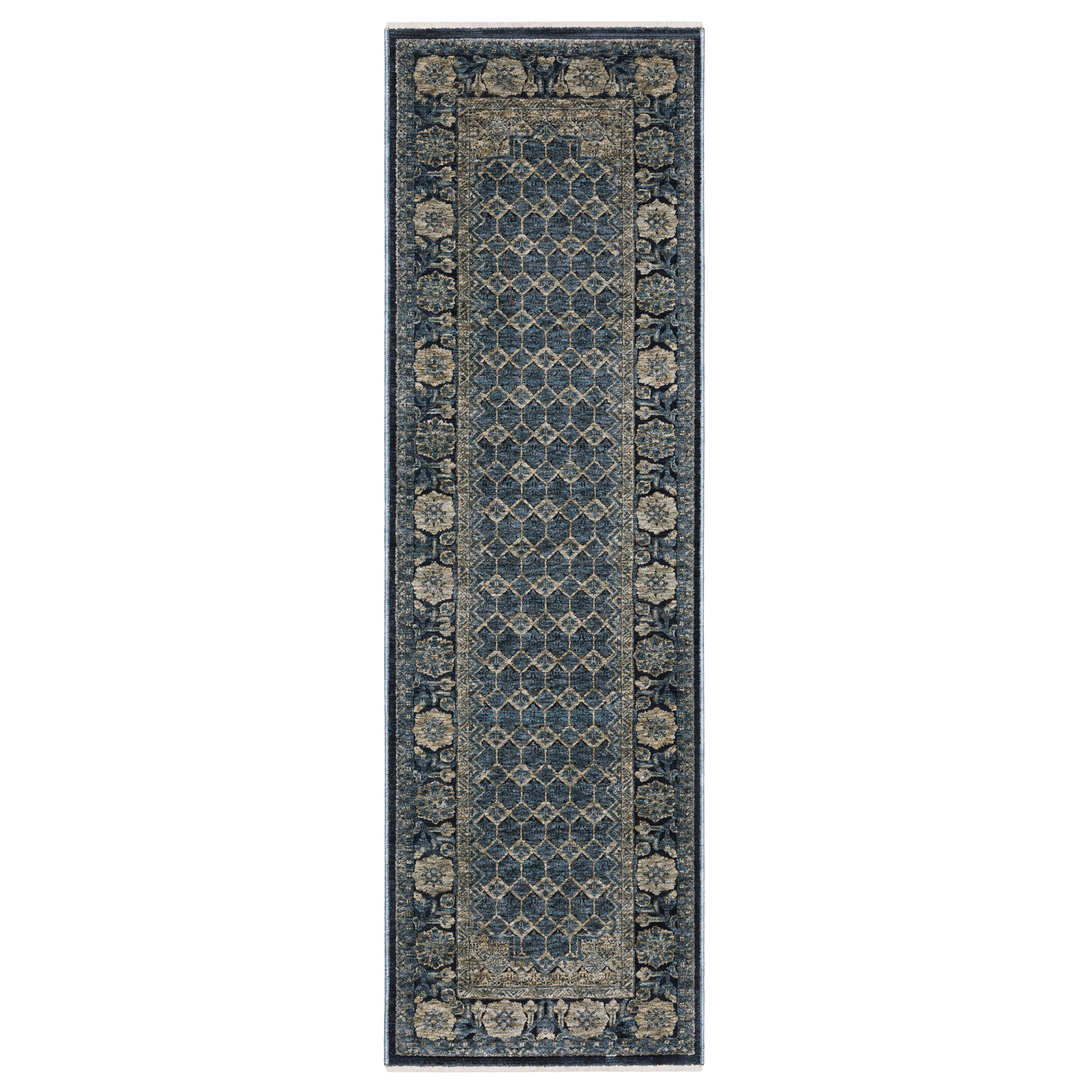 Oriental Weavers Capella CAP03 Blue/Ivory Area Rug