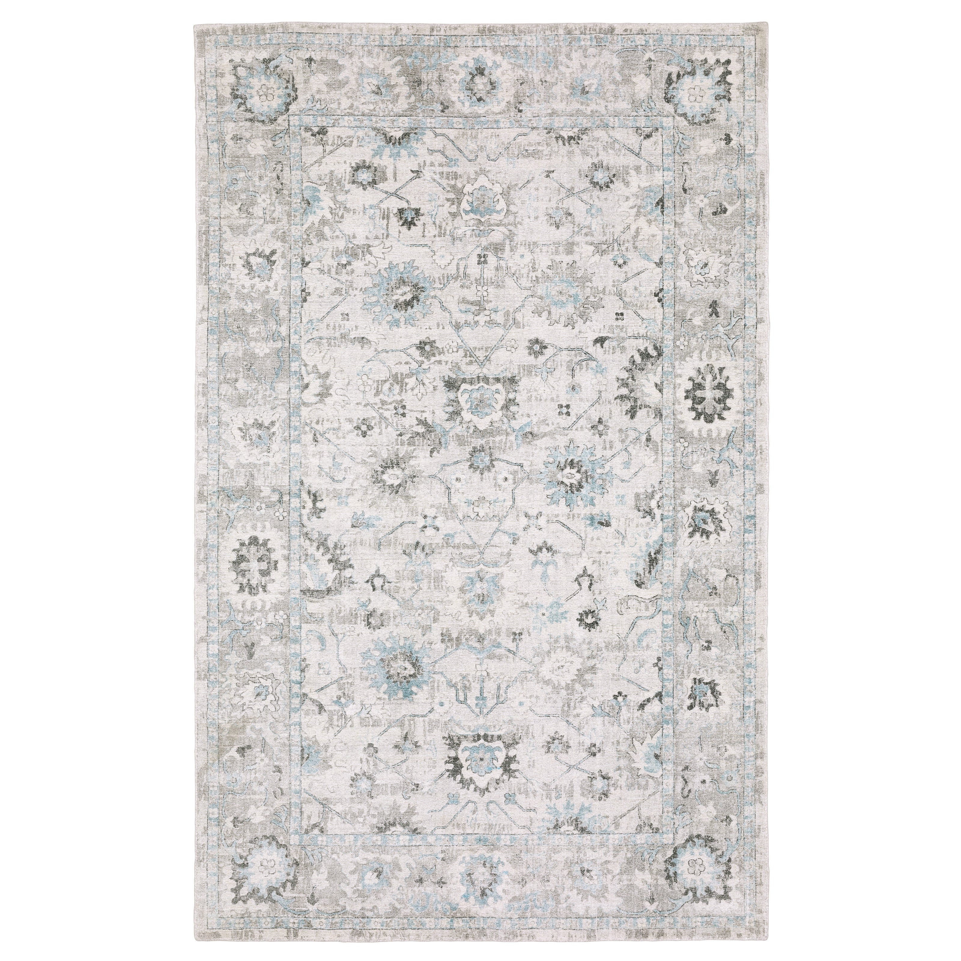 Oriental Weavers Windham WIN04 Ivory/Blue Area Rug