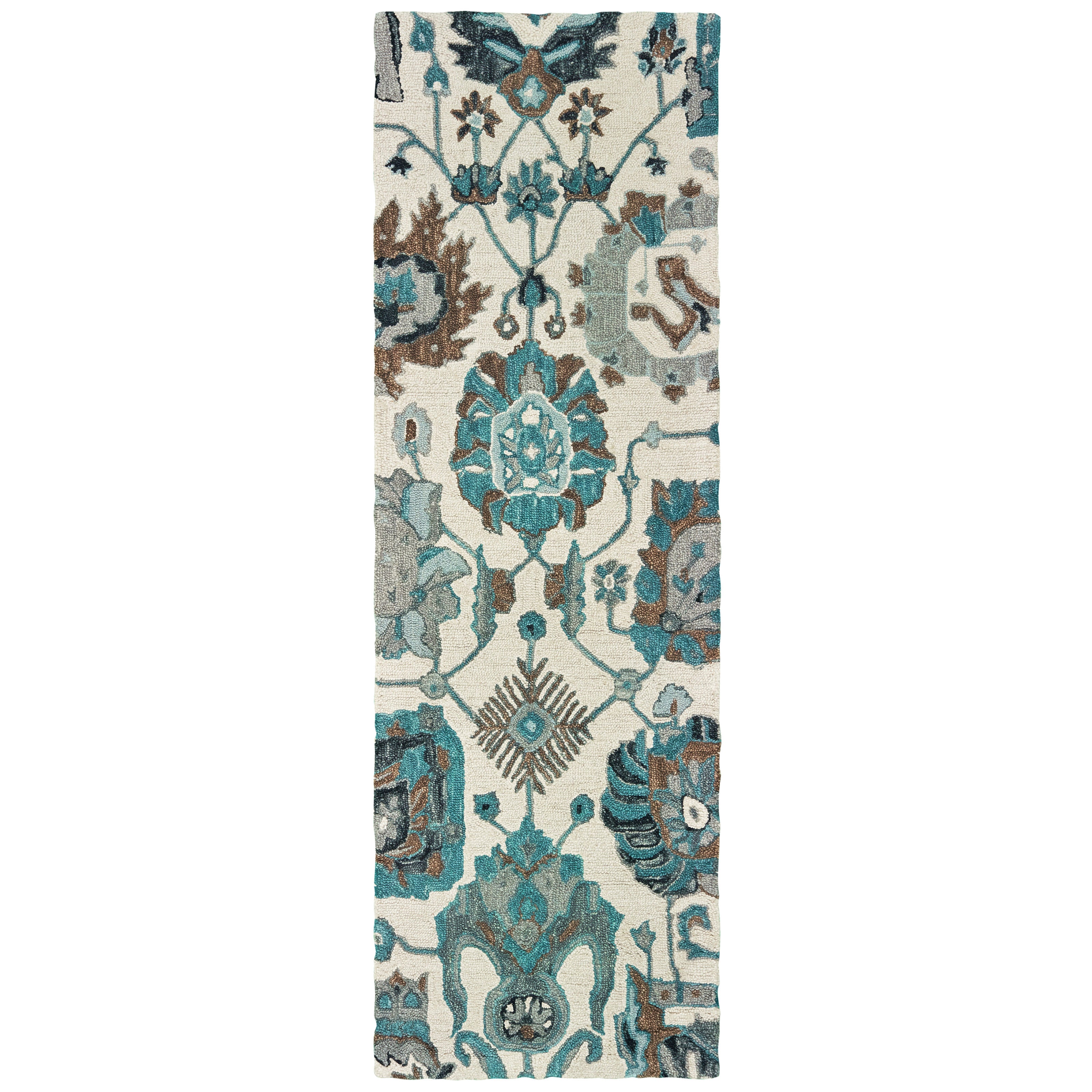 Oriental Weavers Zahra 75503 Ivory/Blue Area Rug