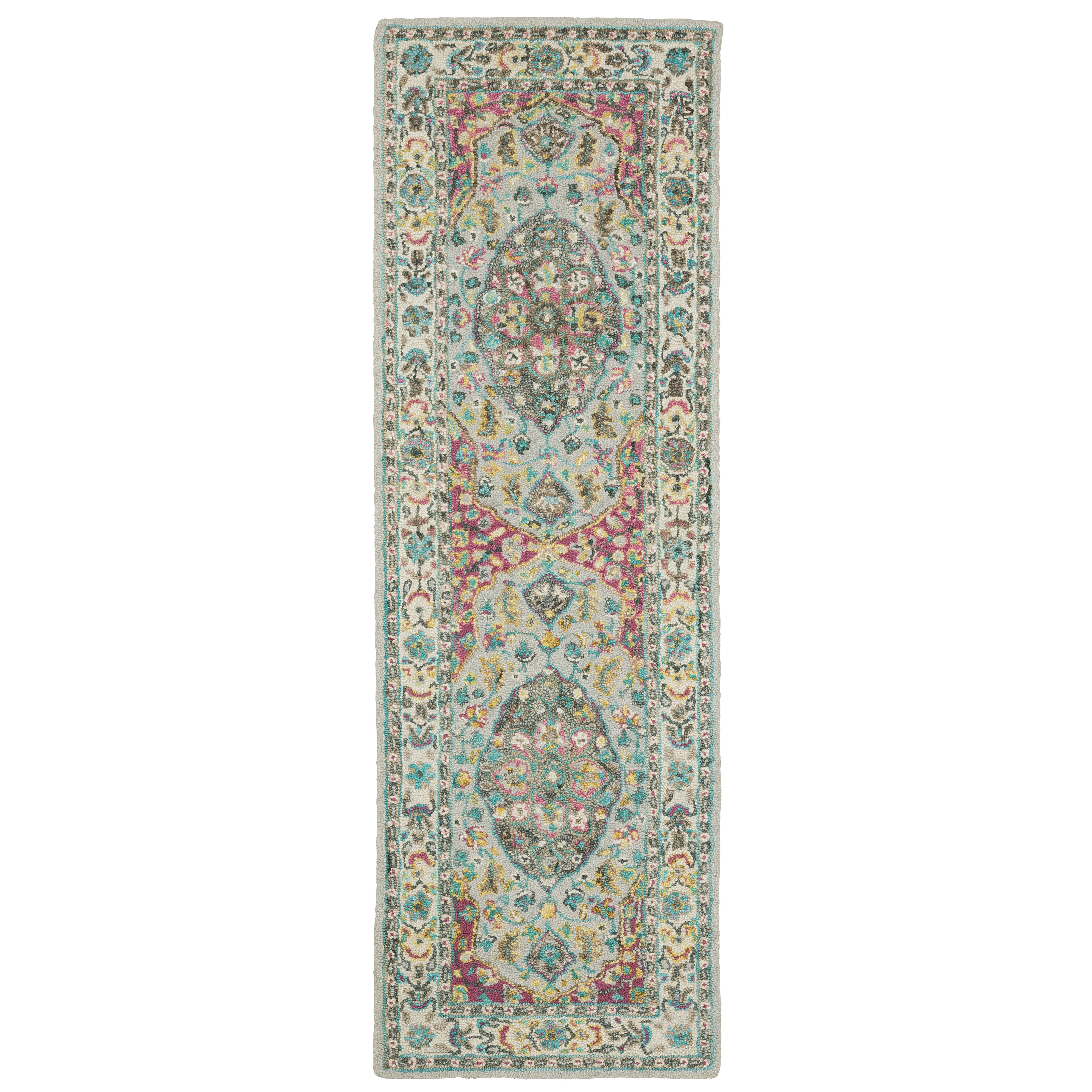 Oriental Weavers Zahra 75504 Grey/Pink Area Rug