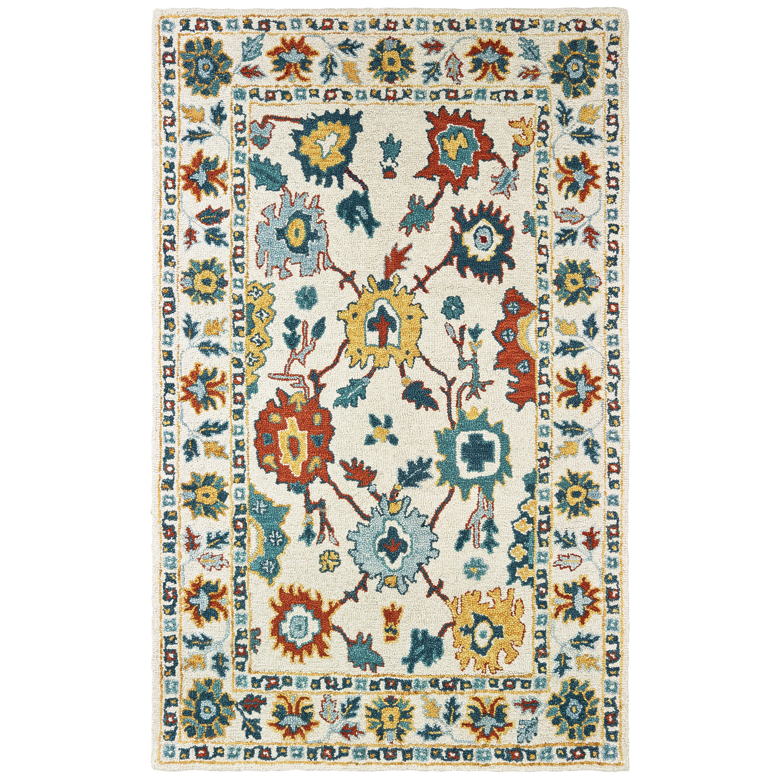 Oriental Weavers Zahra 75507 Ivory/Gold Area Rug